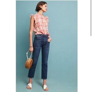 Citizens of Humanity Kamila patch pocket flare crop ultra high rise 27 EUC